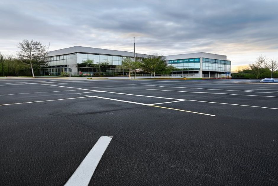 Commercial property drive, full pave